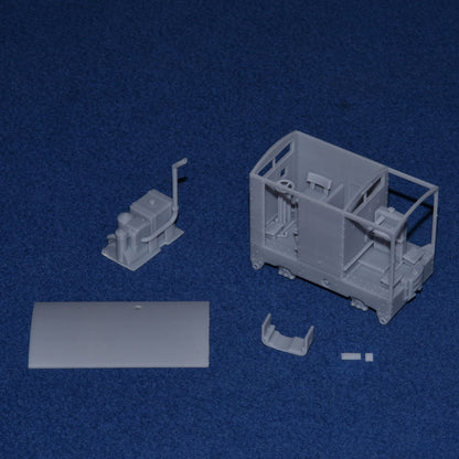 SIMPLEX 20/28HP PLATE-FRAME "CARAVAN" NARROW GAUGE DIESEL [4E] (BODY ONLY) (O9 Gauge 7mm scale)