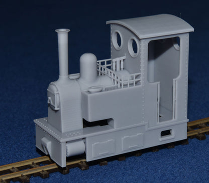 STEAM TRAM "SHORT SIDE TANK" NARROW GAUGE LOCOMOTIVE [1a] (BODY ONLY) (O9 Gauge 7mm scale)