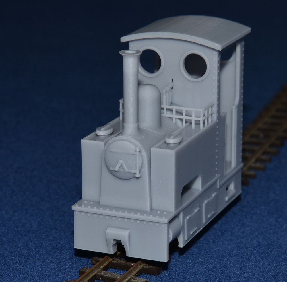 STEAM TRAM "EXTENDED SIDE TANK" NARROW GAUGE LOCOMOTIVE [1b] (BODY ONLY) (O9 Gauge 7mm scale)