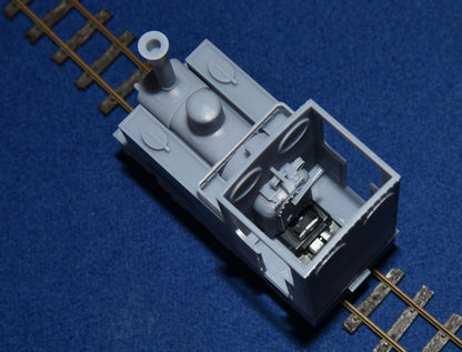 STEAM TRAM "EXTENDED SIDE TANK" NARROW GAUGE LOCOMOTIVE [1b] (BODY ONLY) (O9 Gauge 7mm scale)