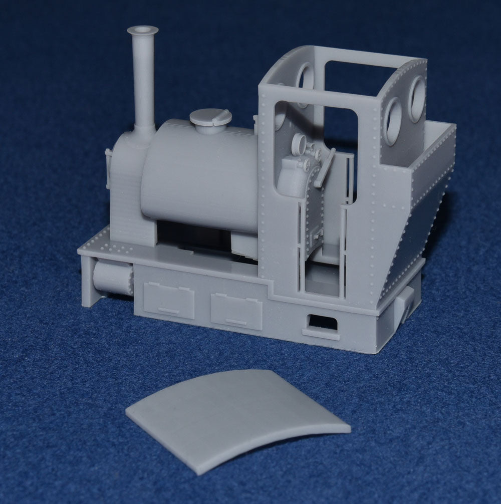 STEAM TRAM "SADDLE TANK" NARROW GAUGE LOCOMOTIVE [1c] (BODY ONLY) (O9 Gauge 7mm scale)