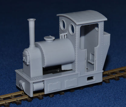 STEAM TRAM "SADDLE TANK" NARROW GAUGE LOCOMOTIVE [1c] (BODY ONLY) (O9 Gauge 7mm scale)